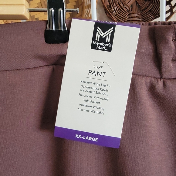 Member's Mark Luxe Relaxed Wide Leg Fit Pant - Picture 3 of 4